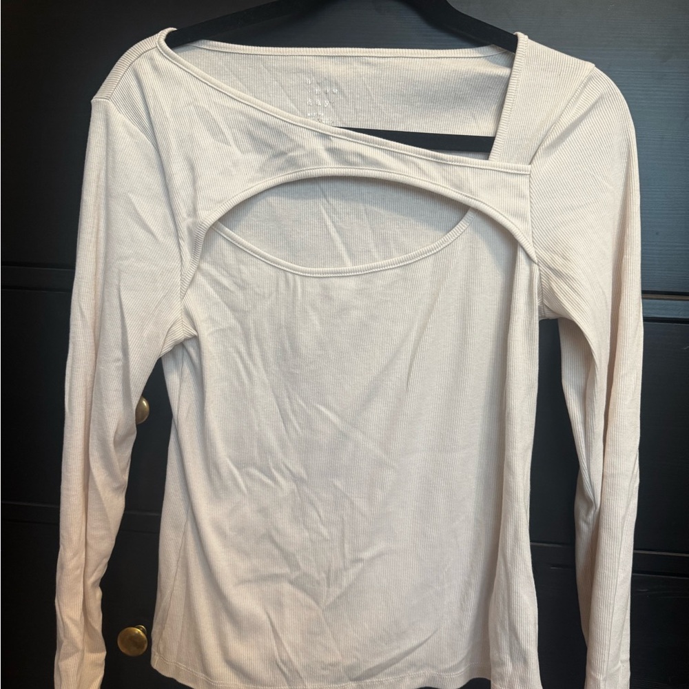 A New Day Off-White Cutout Blouse